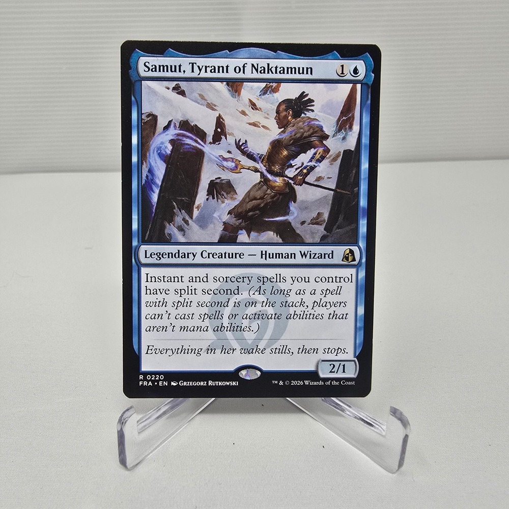 Magic The Gathering Samut Tyrant of Naktamun Foundations 0220 Rare Blue MTG Card